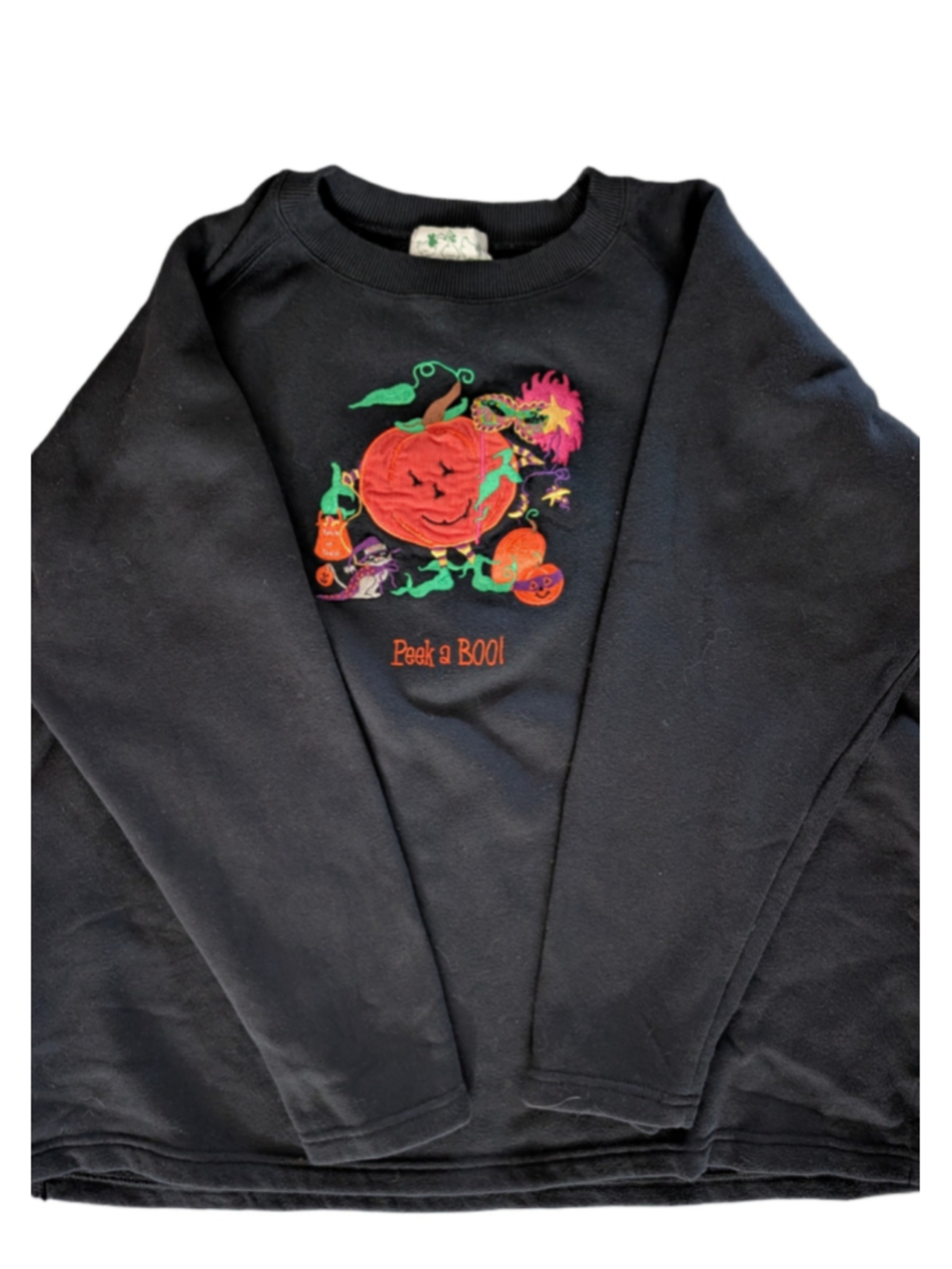 VINTAGE Quacker Factory Halloween Sweatshirt, Size L